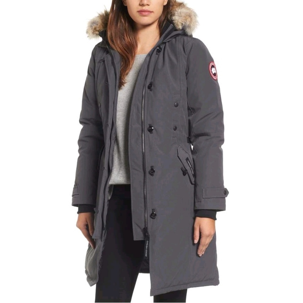 Canada Goose Graphite Kensington Slim Fit Parka